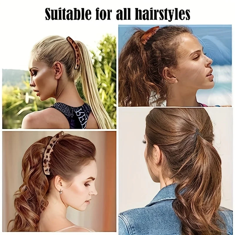 1PC Matte Banana Hair Clip Fish Shaped Ponytail Headband for Women Hair Accessories Hairgripstwist Clamp Barrettes Headwear