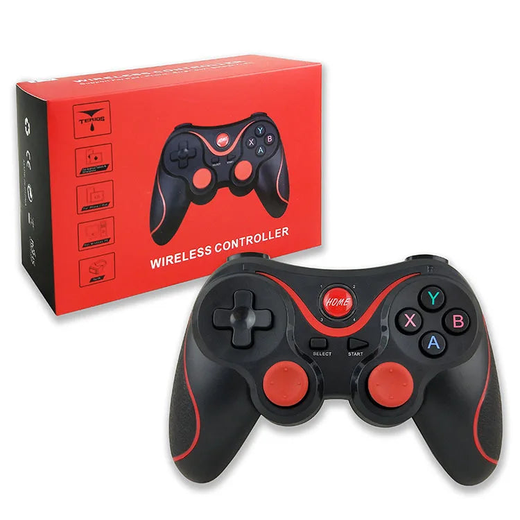 X3/T3 Wireless Gamepad Wireless Joystick Game Controller Bluetooth BT3.0 Joystick for IOS Andriod Phone PC Tablet TV Box Holder